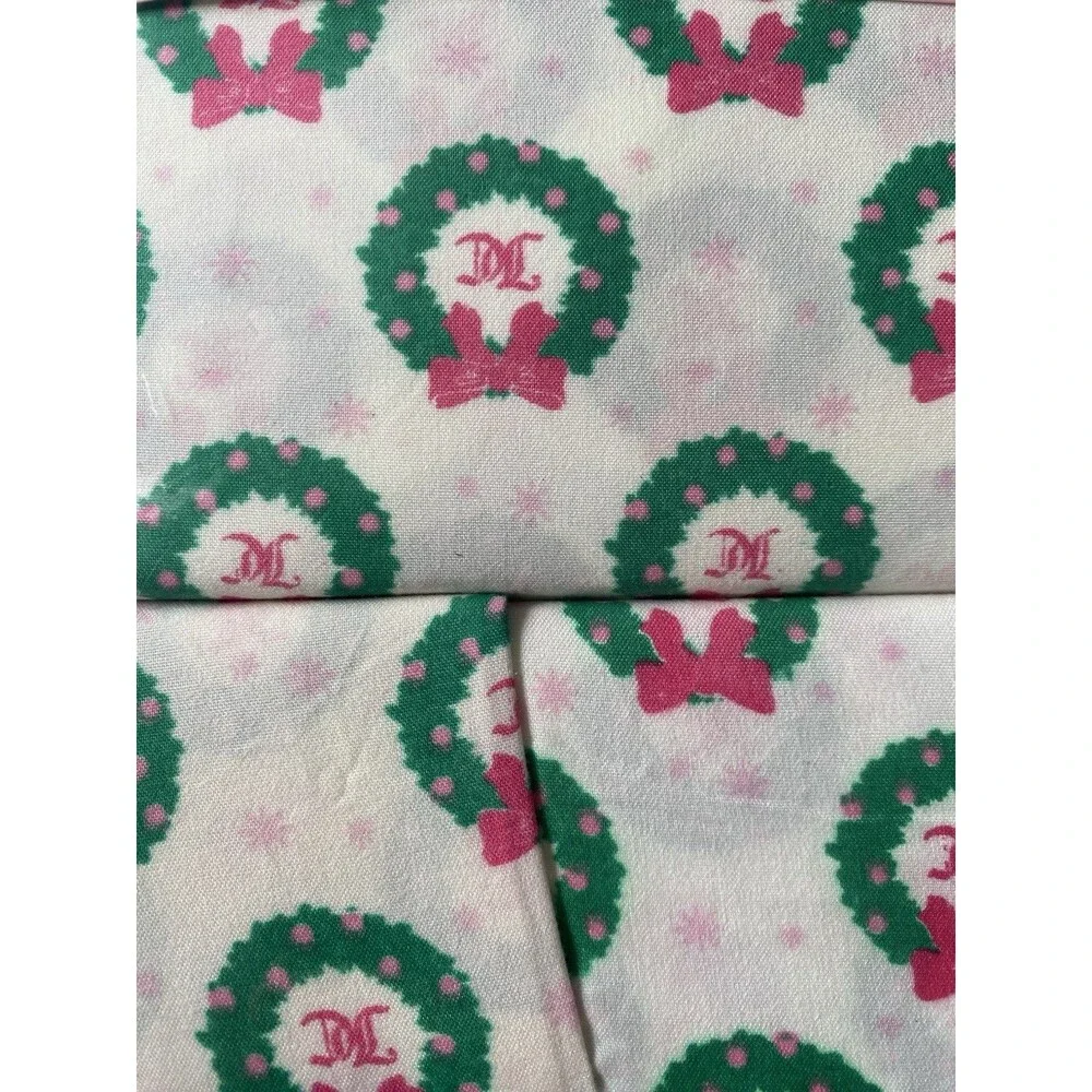 Juicy Couture QUEEN Sheet Set Christmas Wreaths 6-Piece Holiday Bedding